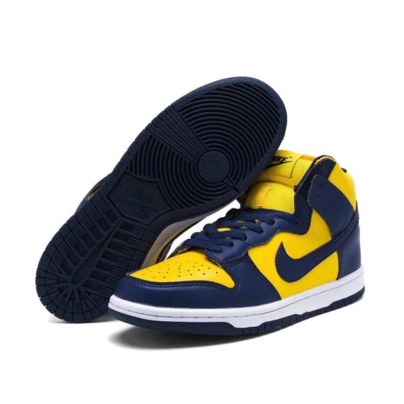 נייק דאנק- NIKE DUNK HIGH Yellow Blue