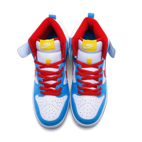 נייק דאנק- NIKE DUNK HIGH White Blue Red