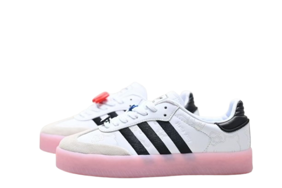 נעלי אדידס- Adidas Sambarose Sneakers White Black Pink