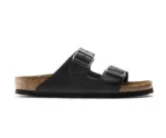 כפכפי בירקנשטוק | Birkenstock Arizona fur Leather Black