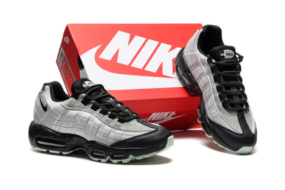 נעלי נייק NIKE AIR MAX 95 WHITE BLACK TURKIZ