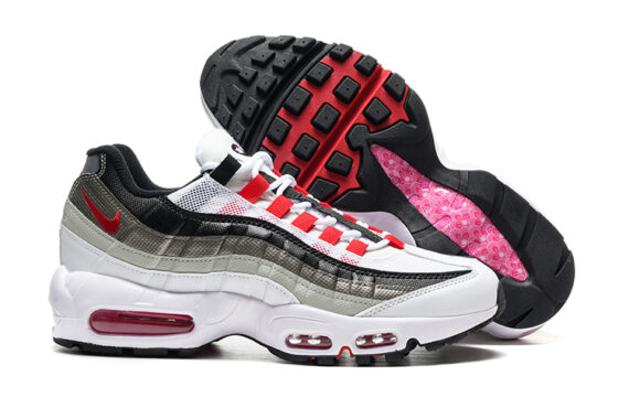 נעלי נייק NIKE AIR MAX 95 WHITE RED BLACK TURKIZ