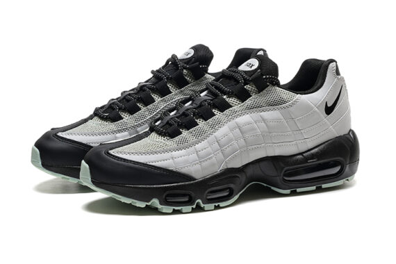 נעלי נייק NIKE AIR MAX 95 WHITE BLACK TURKIZ