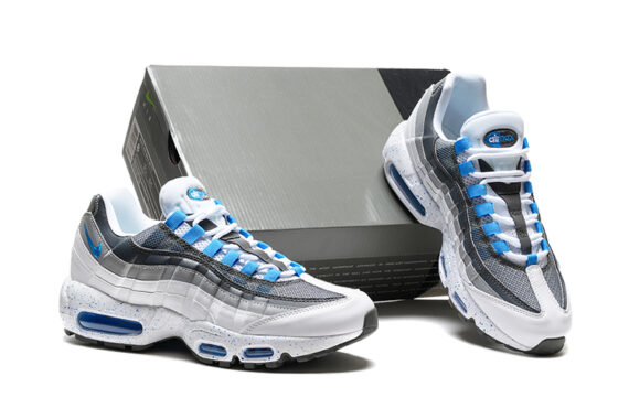 נעלי נייק NIKE AIR MAX 95 WHITE GRAY BLUE TURKIZ