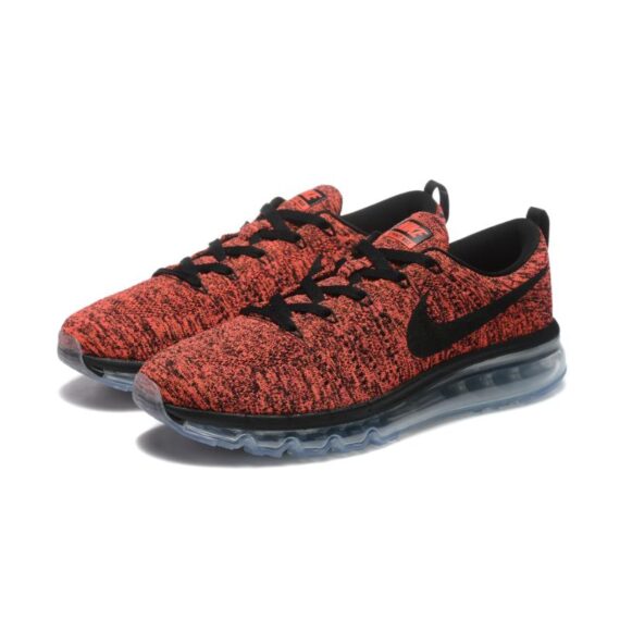 נעלי נייק-Nike air max Flyknit 2014 Red Black