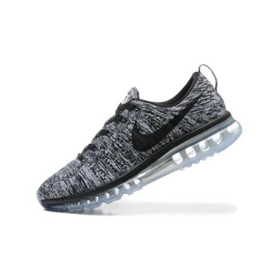 נעלי נייק-Nike air max Flyknit 2014 Black Gray