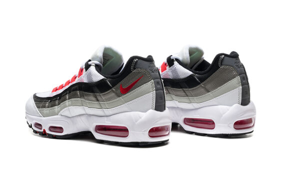 נעלי נייק NIKE AIR MAX 95 WHITE RED BLACK TURKIZ