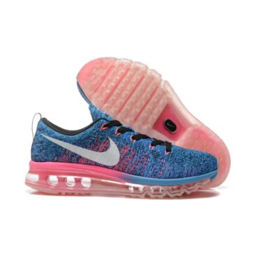נעלי נייק-Nike air max Flyknit 2014 Blue Red