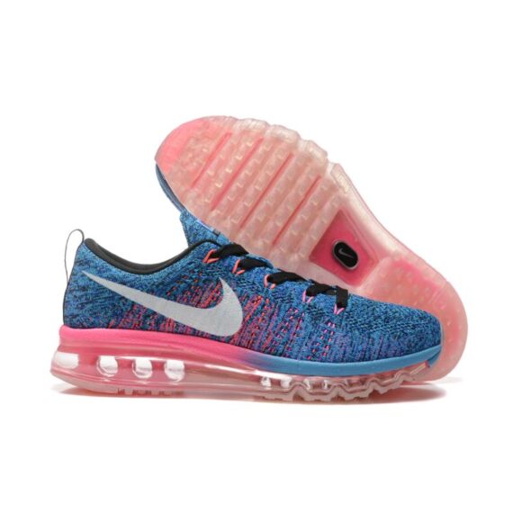 נעלי נייק-Nike air max Flyknit 2014 Blue Red