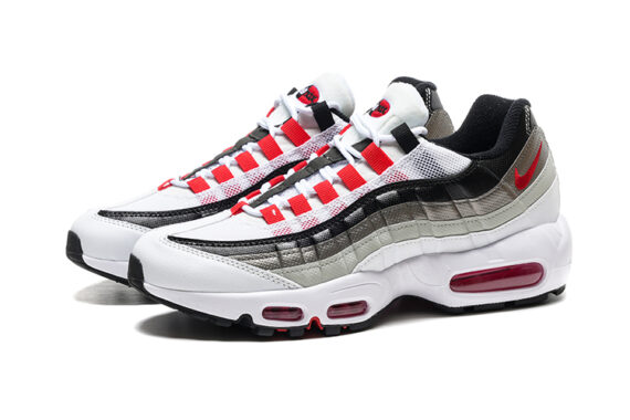 נעלי נייק NIKE AIR MAX 95 WHITE RED BLACK TURKIZ