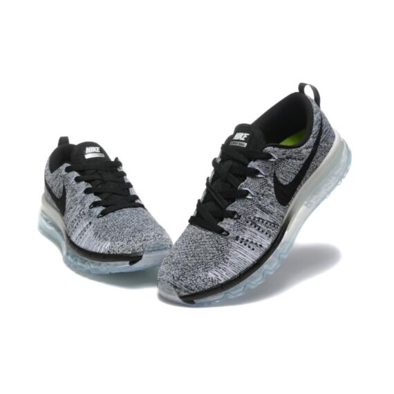 נעלי נייק-Nike air max Flyknit 2014 White Black