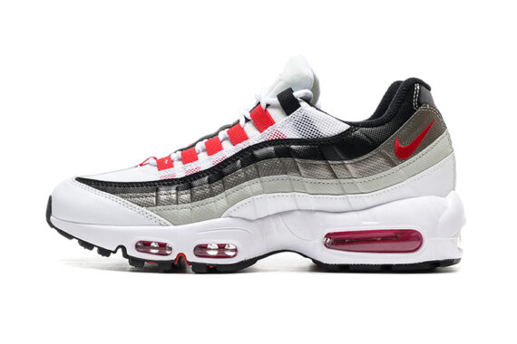 נעלי נייק NIKE AIR MAX 95 WHITE RED BLACK TURKIZ
