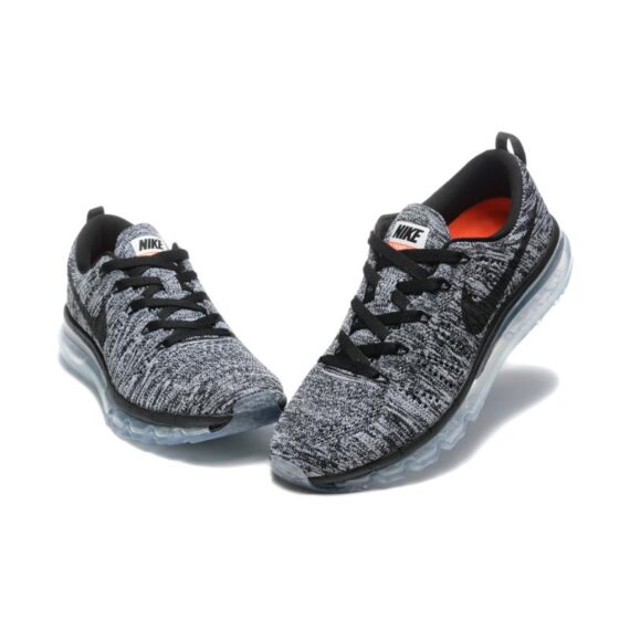 נעלי נייק-Nike air max Flyknit 2014 Black Gray