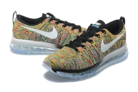נעלי נייק-Nike air max Flyknit 2014 Multicolor White
