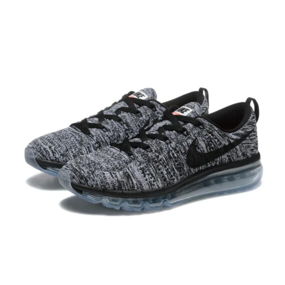נעלי נייק-Nike air max Flyknit 2014 Black Gray